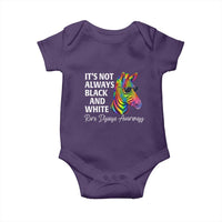 Rare Disease Awareness Baby Onesie It Is Not Always Black And White Colorful Zebra