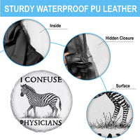 I Confuse Physicians Rare Disease Awareness Spare Tire Cover Funny Zebra