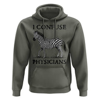 I Confuse Physicians Rare Disease Awareness Hoodie Funny Zebra