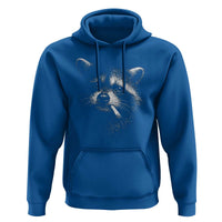 Funny Raccoon Smoking Cigarette Meme Hoodie Trash Panda Face Y2K Graphic