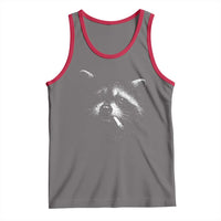 Funny Raccoon Smoking Cigarette Meme Tank Top Trash Panda Face Y2K Graphic