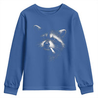 Funny Raccoon Smoking Cigarette Meme Youth Sweatshirt Trash Panda Face Y2K Graphic