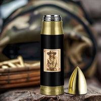 Funny Western Valentine Cowgirl Queen of Hearts Card Bullet Tumbler