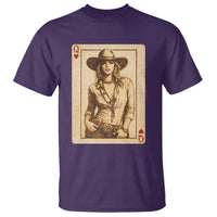 Funny Western Valentine Cowgirl Queen of Hearts Card T Shirt