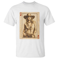 Funny Western Valentine Cowgirl Queen of Hearts Card T Shirt