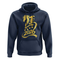 Chinese New Year 2026 Hoodie Year of The Horse Gold Calligraphy Art