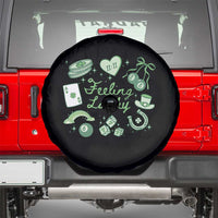 Feeling Lucky St Patricks Day Coquette Shamrock Spare Tire Cover