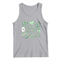 Feeling Lucky St Patricks Day Coquette Shamrock Tank Top