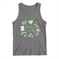 Feeling Lucky St Patricks Day Coquette Shamrock Tank Top