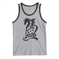 Chinese New Year 2026 Tank Top Year of The Horse Calligraphy Ink Art