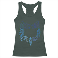 Funny GI Endoscopy Nurse Racerback Tank Top Vintage Retro Colon Anatomy Colonoscopy