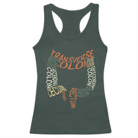 Funny GI Endoscopy Nurse Racerback Tank Top Colon Anatomy Colonoscopy