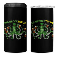 Funny St Patrick's Day Octopus Shamrocktopus 4 in 1 Can Cooler Tumbler Irish Beer Mug