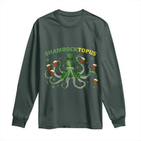 Funny St Patrick's Day Octopus Shamrocktopus Long Sleeve Shirt Irish Beer Mug