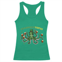 Funny St Patrick's Day Octopus Shamrocktopus Racerback Tank Top Irish Beer Mug