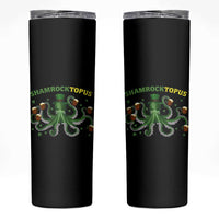 Funny St Patrick's Day Octopus Shamrocktopus Skinny Tumbler Irish Beer Mug