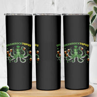Funny St Patrick's Day Octopus Shamrocktopus Skinny Tumbler Irish Beer Mug