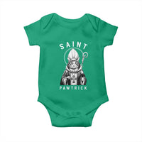 Funny St Patrick's Day Cat Baby Onesie Saint Pawtrick