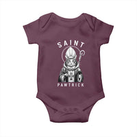 Funny St Patrick's Day Cat Baby Onesie Saint Pawtrick