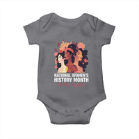 National Women's History Month We Rise Together Baby Onesie