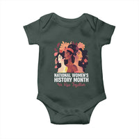 National Women's History Month We Rise Together Baby Onesie