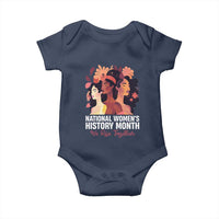 National Women's History Month We Rise Together Baby Onesie