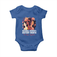 National Women's History Month We Rise Together Baby Onesie
