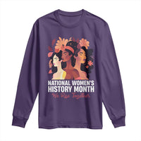 National Women's History Month We Rise Together Long Sleeve Shirt