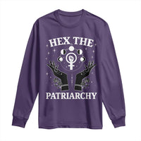 Hex The Patriarchy Long Sleeve Shirt Feminist Witch Female Symbol