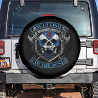Funny Scottish Viking Spare Tire Cover Scottish To The Bone Vintage Scottish Lion Rampant Flag Skull
