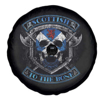 Funny Scottish Viking Spare Tire Cover Scottish To The Bone Vintage Scottish Lion Rampant Flag Skull