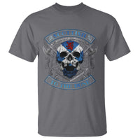 Funny Scottish Viking T Shirt Scottish To The Bone Vintage Scottish Lion Rampant Flag Skull