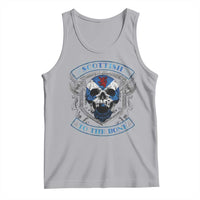 Funny Scottish Viking Tank Top Scottish To The Bone Vintage Scottish Lion Rampant Flag Skull