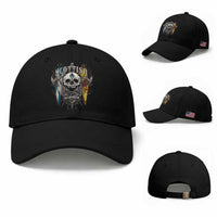 Scottish Warrior Baseball Cap Vintage Skull Celtic Cross Scottish Lion Rampant Flag