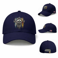 Scottish Warrior Baseball Cap Vintage Skull Celtic Cross Scottish Lion Rampant Flag