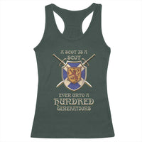 A Scot Is A Scot Even Unto A Hundred Generation Racerback Tank Top Scottish Pride