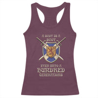 A Scot Is A Scot Even Unto A Hundred Generation Racerback Tank Top Scottish Pride