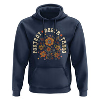 Funny Foxtrot Delta Tango Hoodie Vintage Floral Retro Groovy