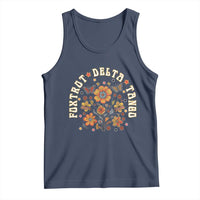 Funny Foxtrot Delta Tango Tank Top Vintage Floral Retro Groovy