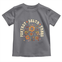 Funny Foxtrot Delta Tango Toddler T Shirt Vintage Floral Retro Groovy