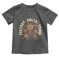 Funny Foxtrot Delta Tango Toddler T Shirt Vintage Floral Retro Groovy