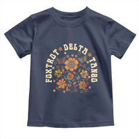 Funny Foxtrot Delta Tango Toddler T Shirt Vintage Floral Retro Groovy