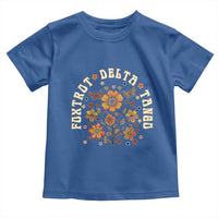 Funny Foxtrot Delta Tango Toddler T Shirt Vintage Floral Retro Groovy