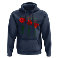 Funny Foxtrot Delta Tango Hoodie Vintage Rose Flowers Butterfly