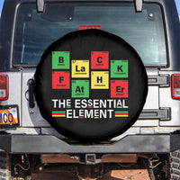 Black Father The Essential Element Spare Tire Cover Father's Day Juneteenth Chemistry Periodic Table
