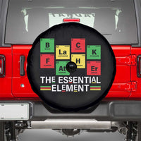 Black Father The Essential Element Spare Tire Cover Father's Day Juneteenth Chemistry Periodic Table