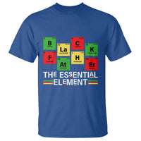 Black Father The Essential Element T Shirt Father's Day Juneteenth Chemistry Periodic Table