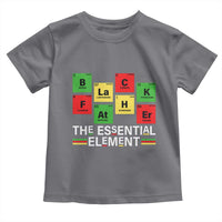 Black Father The Essential Element Toddler T Shirt Father's Day Juneteenth Chemistry Periodic Table