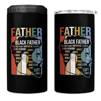 African American Black Father 4 in 1 Can Cooler Tumbler Fathers Day Juneteenth