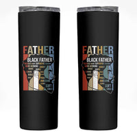 African American Black Father Skinny Tumbler Fathers Day Juneteenth